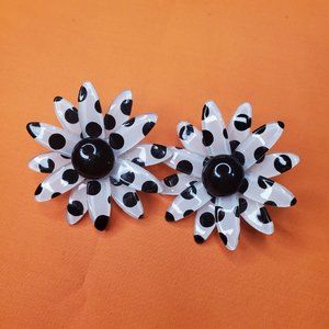 Flower Pokie Dots Earrings